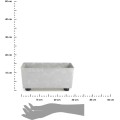 Truhlík s nožičkami Salvia 28,5x17 cm šedý beton