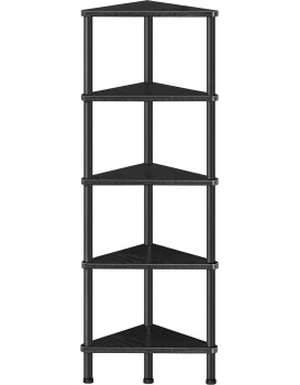 Rohový regál Vasagle Ebbi 30 cm černý