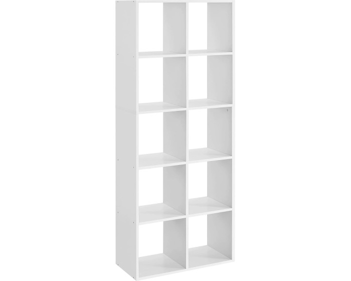 Knihovna Vasagle Broon 65,5 cm bílá