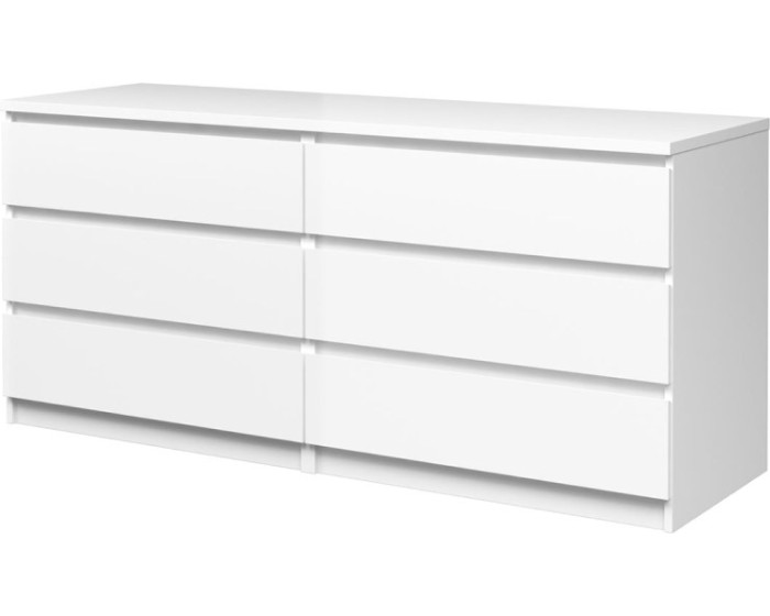 Komoda Simplicitous 232 lesklá bílá
