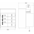 Komoda Simplicitous 234 80 cm bílý lesk