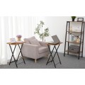 Skládací odkládací stolek Vasagle Fiona 48 cm hnědý/černý