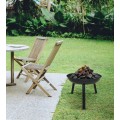 Zahradní ohniště na dřevěné uhlí BBQ1006 černé