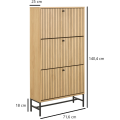 Výklopný botník ALBANY 71,6 cm dub přírodní