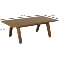 Konferenční stolek A-LINE 130 cm kouřový dub