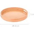 Kulatý bambusový podnos TAJ 40 cm natural