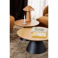 Konferenční stolek Soli 65 cm černý/dub přírodní
