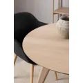 Kulatý jídelní stůl Townsville 100 cm dub bílý