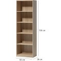 Regál Tatris 190 cm dub sonoma