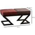Taburet BRDA 92 cm burgundská červená/antracit