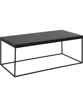 Konferenční stolek Barossa 110 cm černý mramor/černý