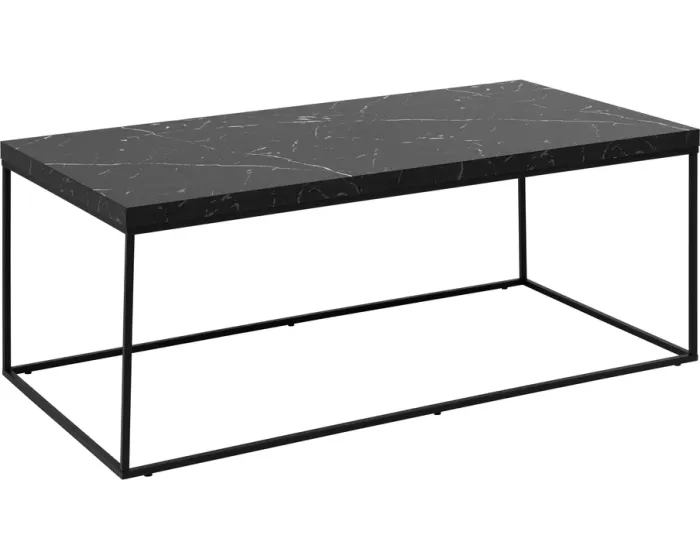 Konferenční stolek Barossa 110 cm černý mramor/černý