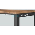 Kuchyňský regál na přepravky Jogin 105,4 cm černý/hnědý