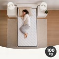Pružinová matrace s povlakem Wolly 80x200 bílá