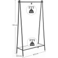 Šatní věšák Loft 153 cm černý