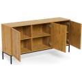 Komoda Palmdale 158 cm dub divoký/černý
