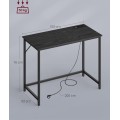 Psací stůl MARPO s USB a LED dub černý