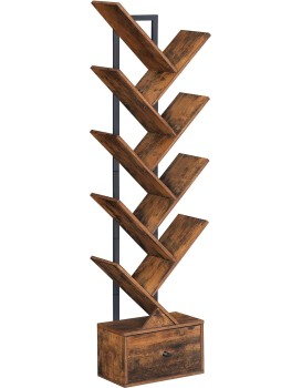 Designová knihovna Marelo 135 cm hnědá