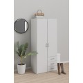 Šatní skříň Sida 77 cm bílá