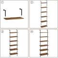Knihovna Vasagle Zorami 60 cm černá/hnědá