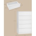 Komoda Vasagle Kailyn 60 cm bílá