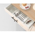 Pojízdný kuchyňský vozík s prodlužovacím kabelem Vasagle Asha 73 cm bílý