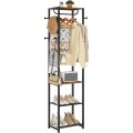 Předsíňový věšák Vasagle Menry 181 cm černý/hnědý