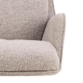 Otočné křeslo Bosley lounge béžové/černé