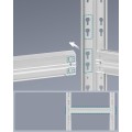 Sada 2 ks dílenských regálů Myron 150 cm stříbrná/hnědá