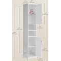Vysoká koupelnová skříňka s LED osvětlením Vasagle Asmi 40 cm bílá