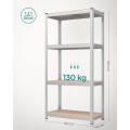 Dílenský regál Busta 80 cm stříbrný/hnědý