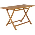 Skládací zahradní stůl BARIS 125 cm z masivu teak