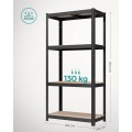 Dílenský regál Busta 80 cm černý/hnědý