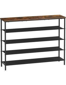 Botník Vasagle Kua 120 cm hnědý/černý