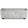 Truhlík s nožičkami Salvia 37,5x17 cm šedý beton