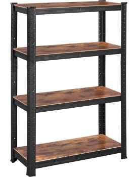 Dílenský regál Busta 80 cm černý/ tmavě hnědý