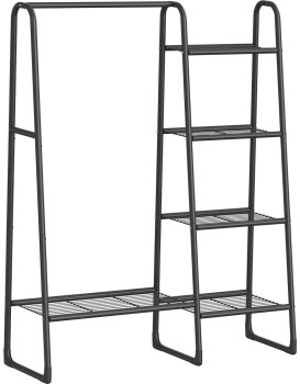 Stojan na oblečení Miltra 102 cm černý