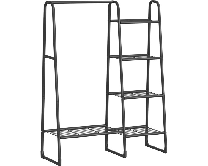 Stojan na oblečení Miltra 102 cm černý