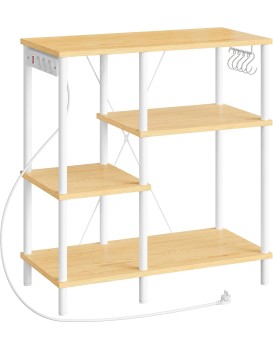 Kuchyňský regál Vasagle Vitas 80 cm se zásuvkami hnědý/bílý