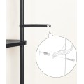 Rohový regál Vasagle Ebbi 30 cm černý