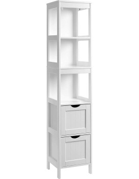 Koupelnový regál VASAGLE bílý