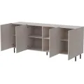 Komoda Paxos 180 cm kašmír/černá
