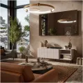 TV stolek Paxos 150 cm kašmír/černý