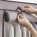 Textilní šatní skříň Apaka 150 cm světle růžová