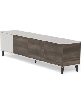 TV stolek Random 200 cm kašmír/ořech