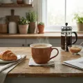 Porcelánový hrnek HENDIA 500 ml světle hnědý