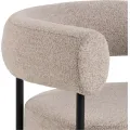 Designové křeslo Oakfield béžové/černé