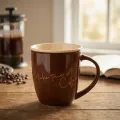 Porcelánový hrnek HENDIA 330 ml hnědý