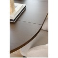 Kulatý jídelní rozkládací stůl A-Line 120/220 cm dub kouřový