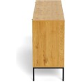 Komoda Palmdale 158 cm dub divoký/černý